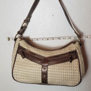 Straw Tweed shoulder bag